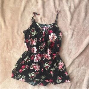 Floral Short Romper